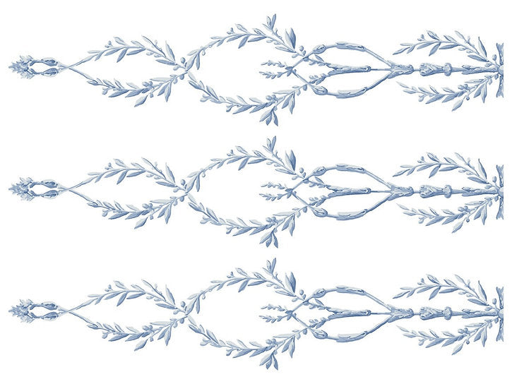 ИНКРУСТАЦИЯ КРАСКОЙ "TROMPE LŌEIL BLUE"