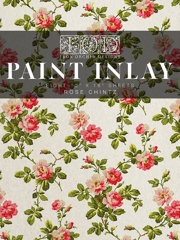 PAINT INLAY "ROSE CHINTZ"