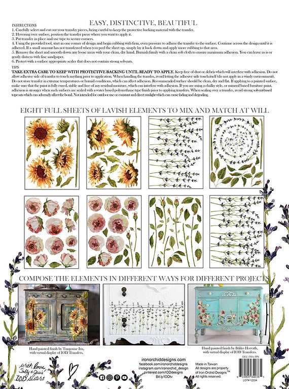 Transfer "Painterly Florals"