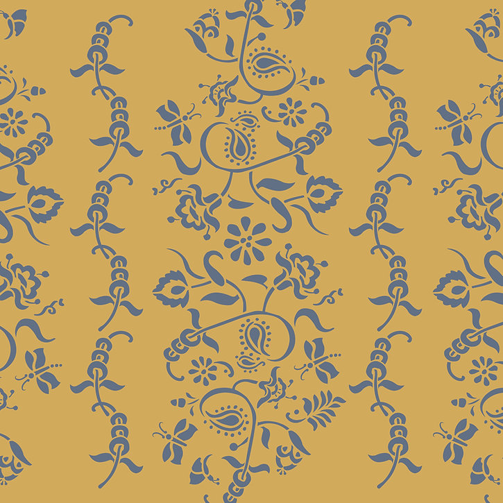 Трафареты PAISLEY FLORAL GARLAND A4