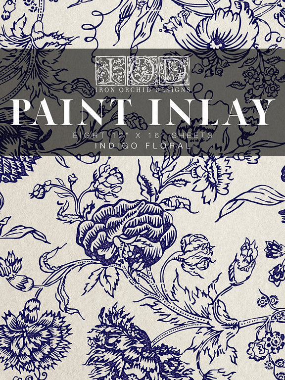 PAINT INLAY "INDIGO FLOWER"