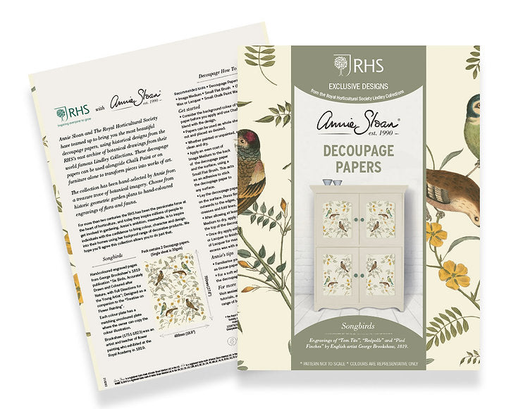 Decoupage paper Annie Sloan SONGBIRDS