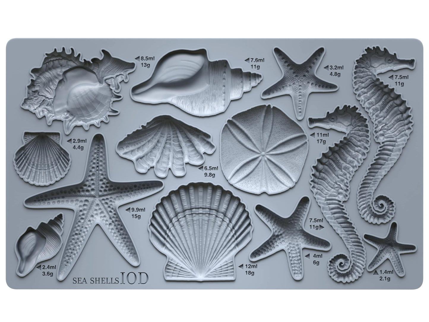 Silikona forma SEA SHELLS IOD