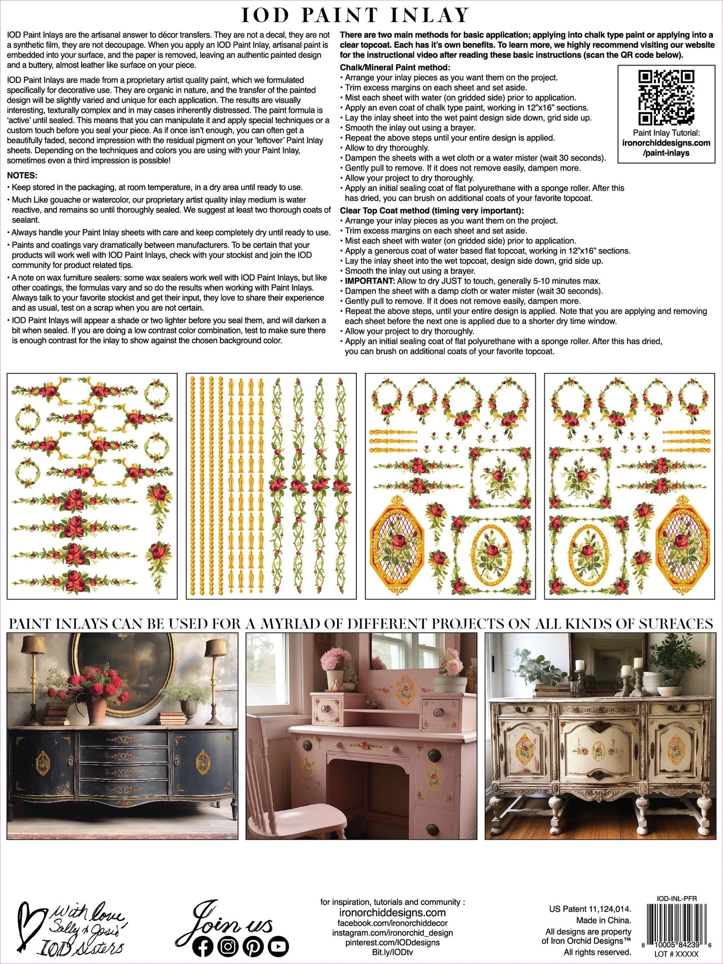 Трансфер "PETITE FLEUR RED" IOD