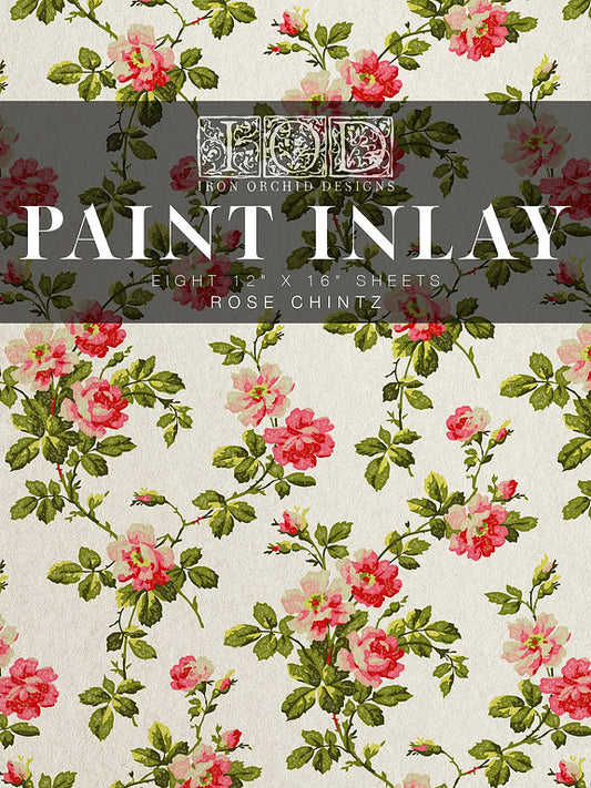 PAINT INLAY "ROSE CHINTZ"