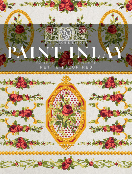 PAINT INLAY "PETITE FLEUR RED"IOD